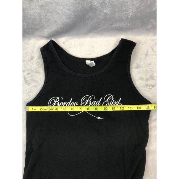 Bella Brand Berdoo Bad Girl Sleeveless Tee Black Womens Size XL - Picture 6 of 9
